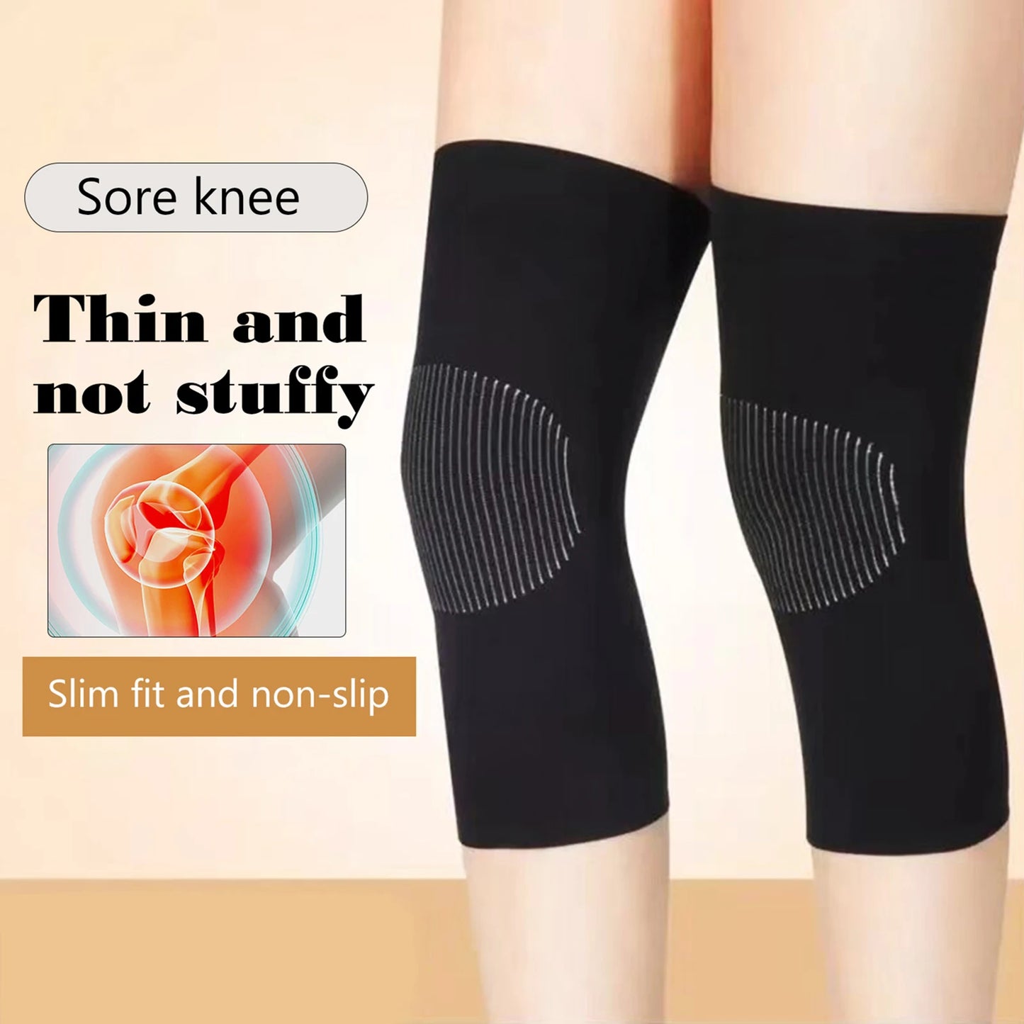 1 Pair Soft Knee Protector Pads Knee Warmer